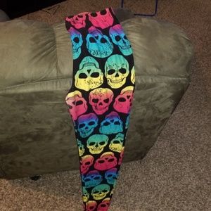 Rainbow Skull Leggings